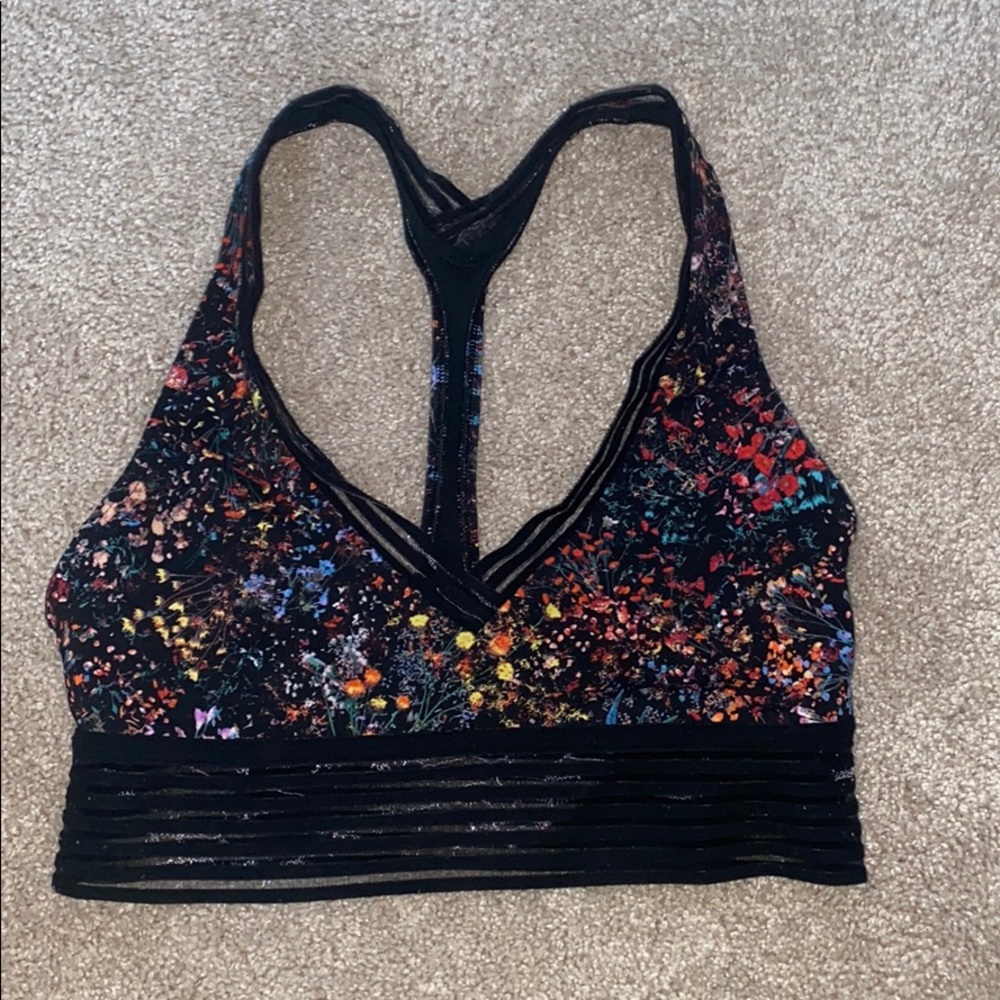 Lulu lemon floral sports bra